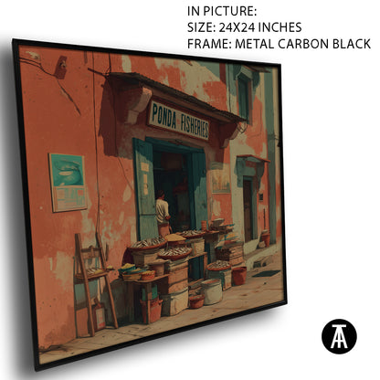 Artwork in Carbon Black Meta Frame