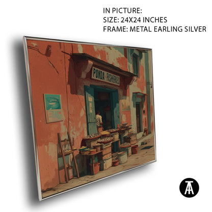 Artwork in Metal Earling Silver Frame