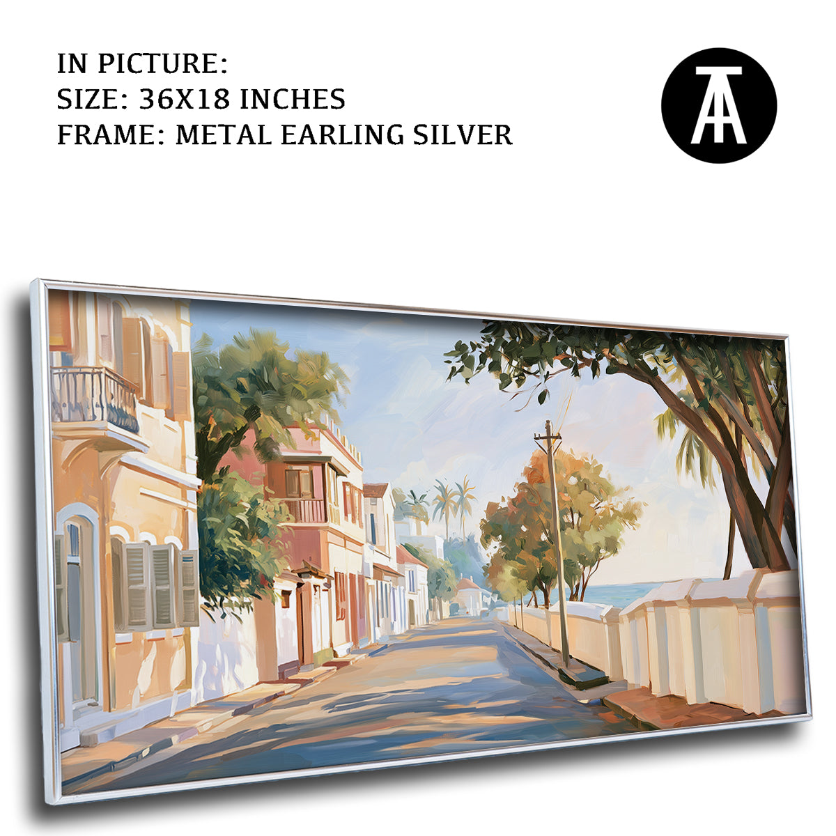 Artwork in Metal Earling Silver Frame