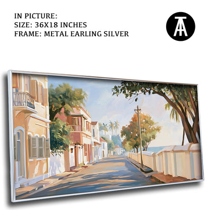 Artwork in Metal Earling Silver Frame