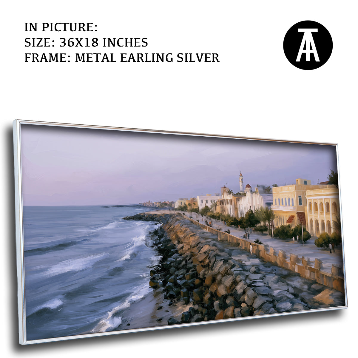 Artwork in Metal Earling Silver Frame