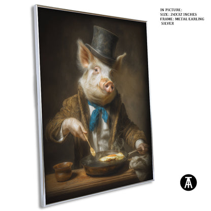 Artwork in Metal Earling Silver Frame