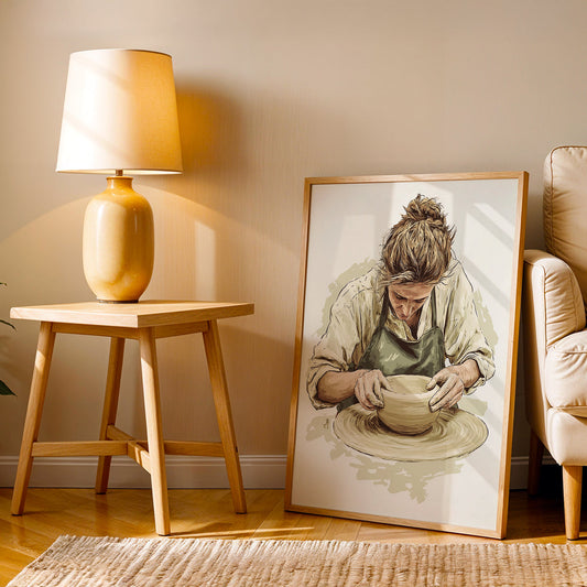 Minimalist Artwork in a Lifestyle Setting