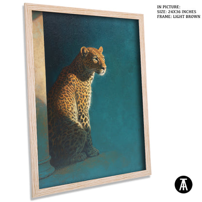 Sample Artwork in Light Brown Frame