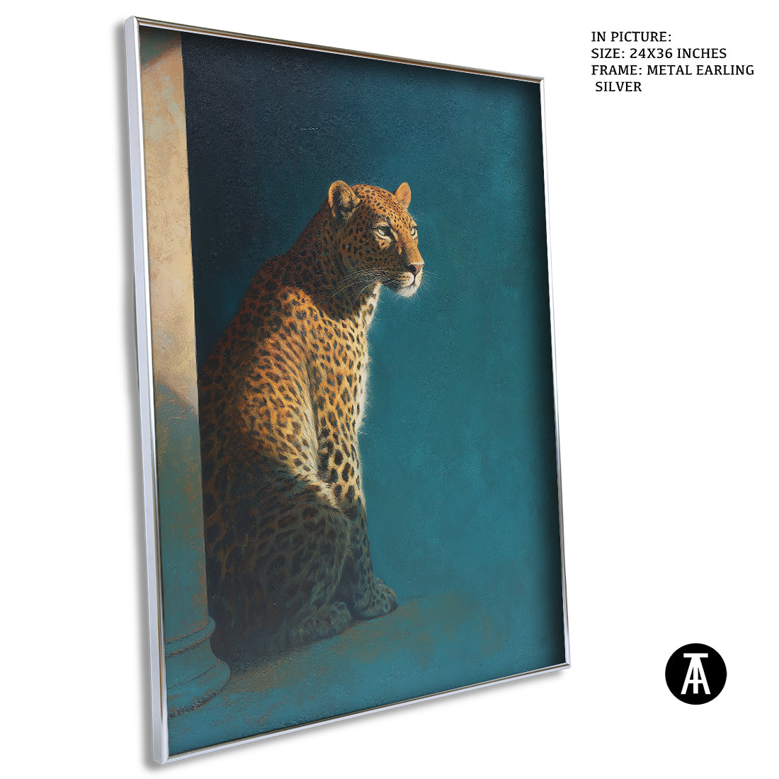 Sample Artwork in Earling Silver Metal Frame