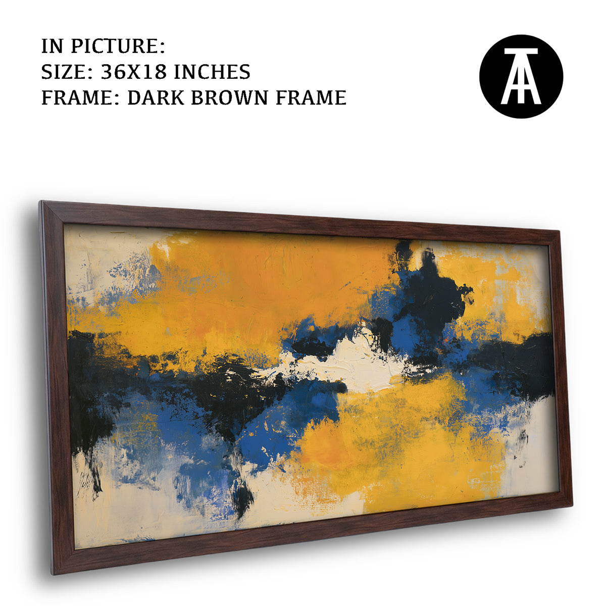 Artwork in Dark Brown Frame