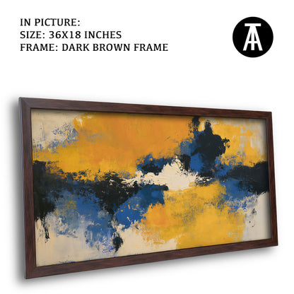 Artwork in Dark Brown Frame