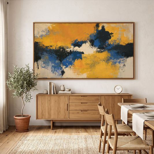Abstract Painting in a Lifestyle Setting