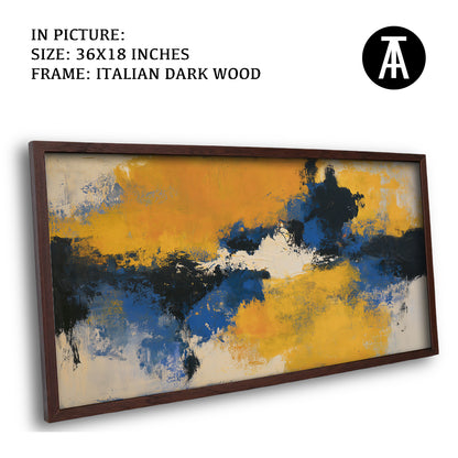 Artwork in Dark Wood Frame