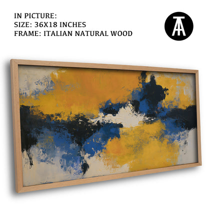 Artwork in Natural Wood Frame