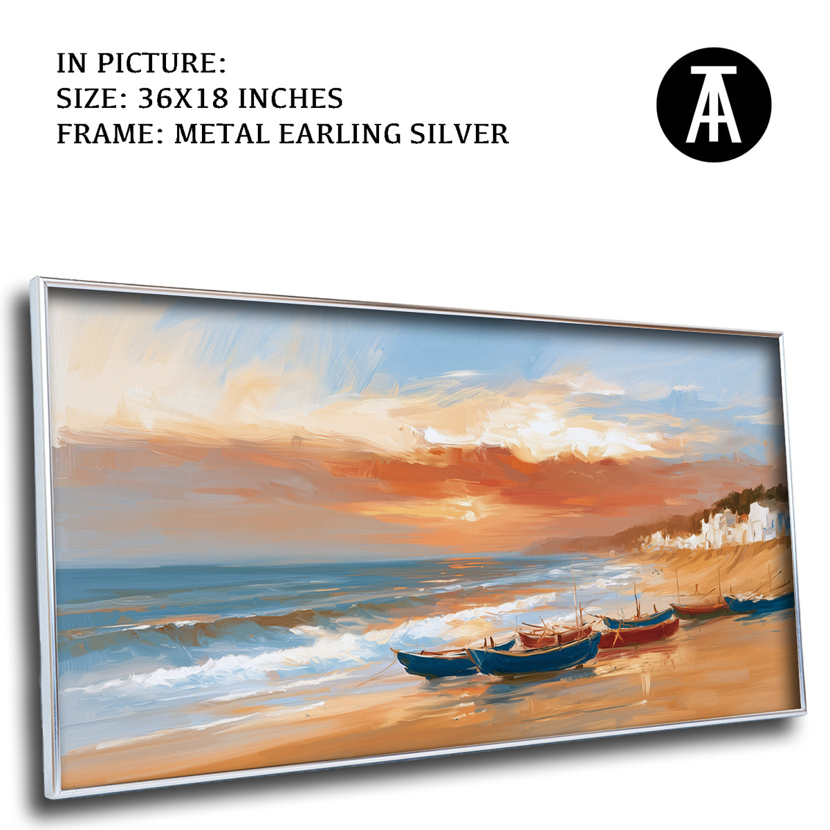 Artwork in Metal Earling Silver Frame