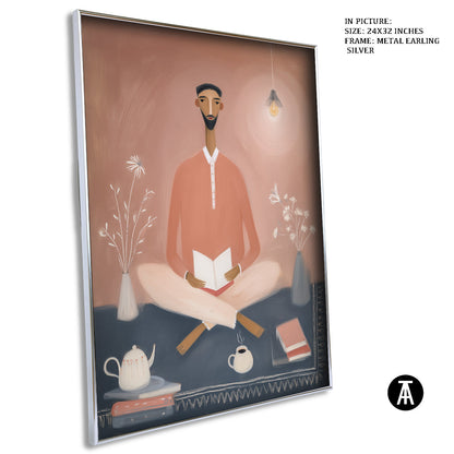 Artwork in Metal Earling Silver Frame