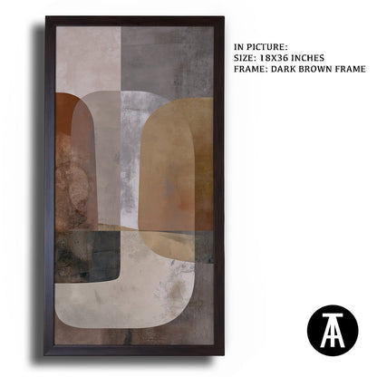 Artwork in Metal Champagne Gold Frame