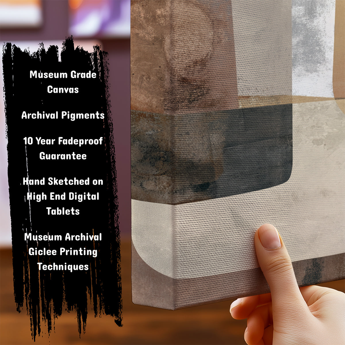 Information about Abstract Canvas Art Print