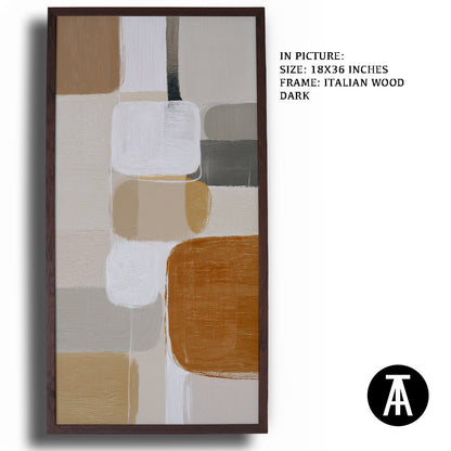 Artwork in Dark Wood Frame