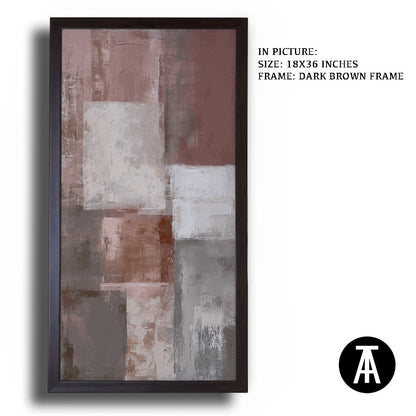 Artwork in Dark Brown Frame