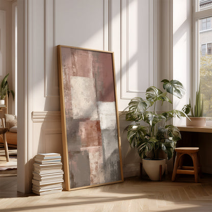 Panoramic Indian Painting in a Lifestyle Setting