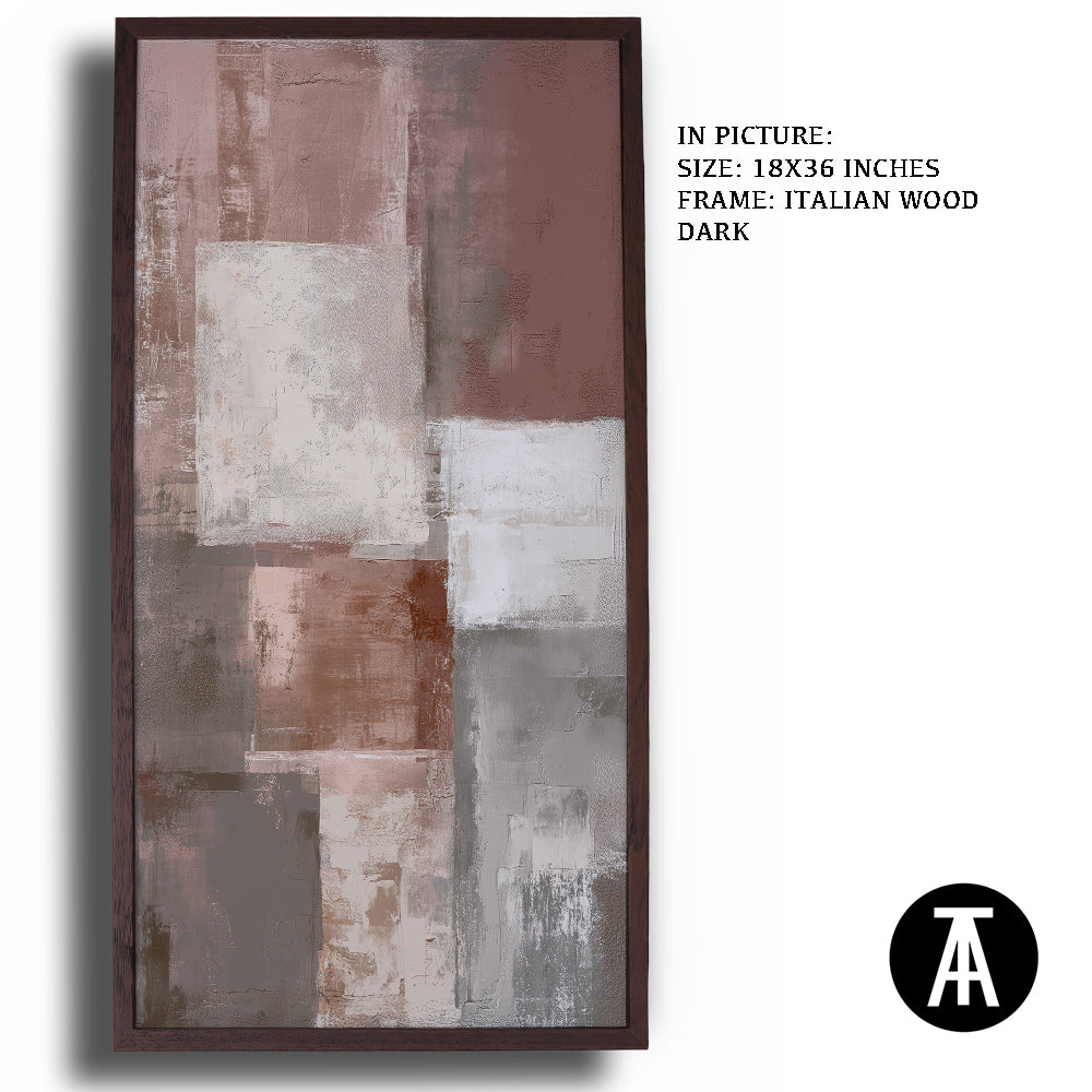 Artwork in Dark Wood Frame