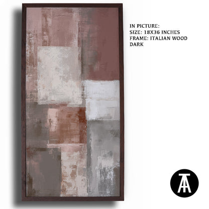 Artwork in Dark Wood Frame