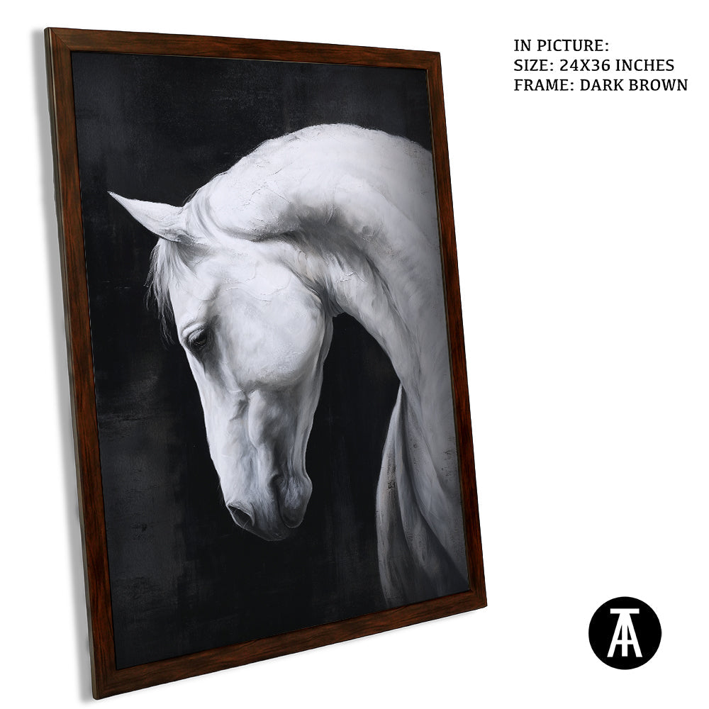 Artwork in Dark Brown Frame