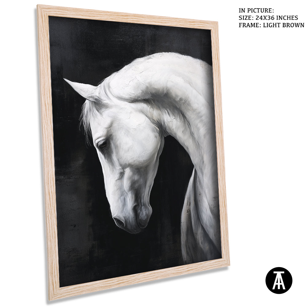 Artwork in Light Brown Frame