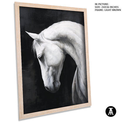 Artwork in Light Brown Frame