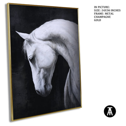 Artwork in Metal Champagne Gold Frame