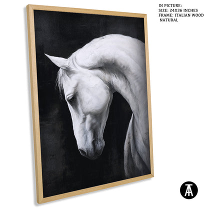 Artwork in Natural Wood Frame