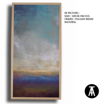 Artwork in Natural Wood Frame