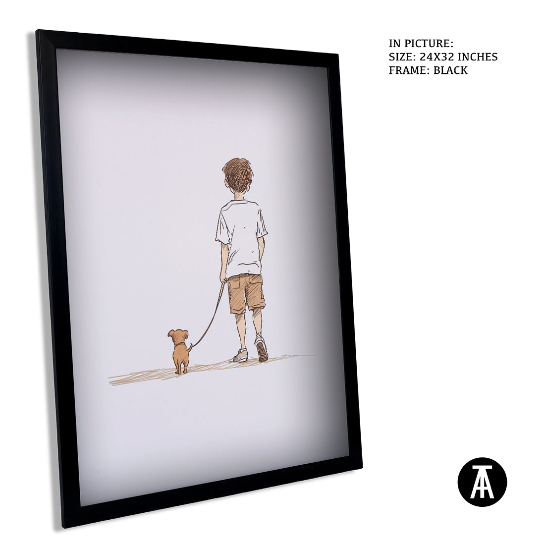 Sample Artwork in Black Frame