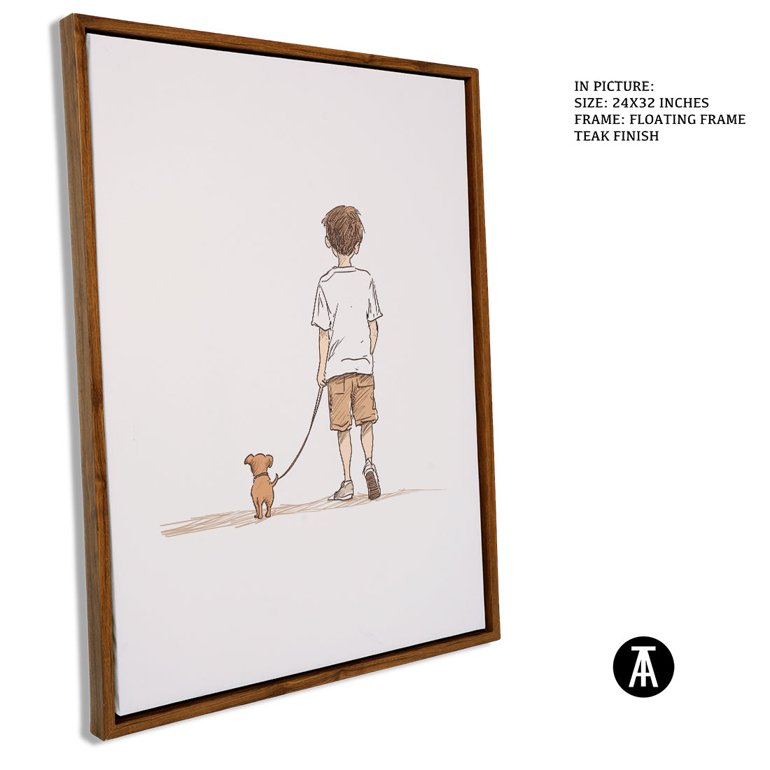 Sample Artwork in Floating Frame