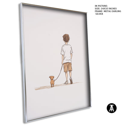 Sample Artwork in Earling Silver Metal Frame