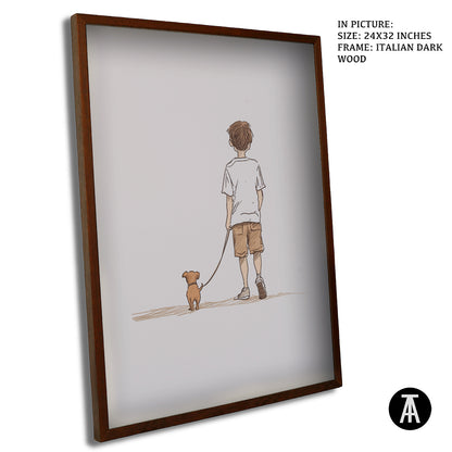 Sample Artwork in Italian Wood Framing Dark
