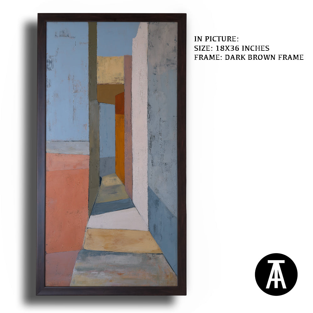 Artwork in Dark Brown Frame