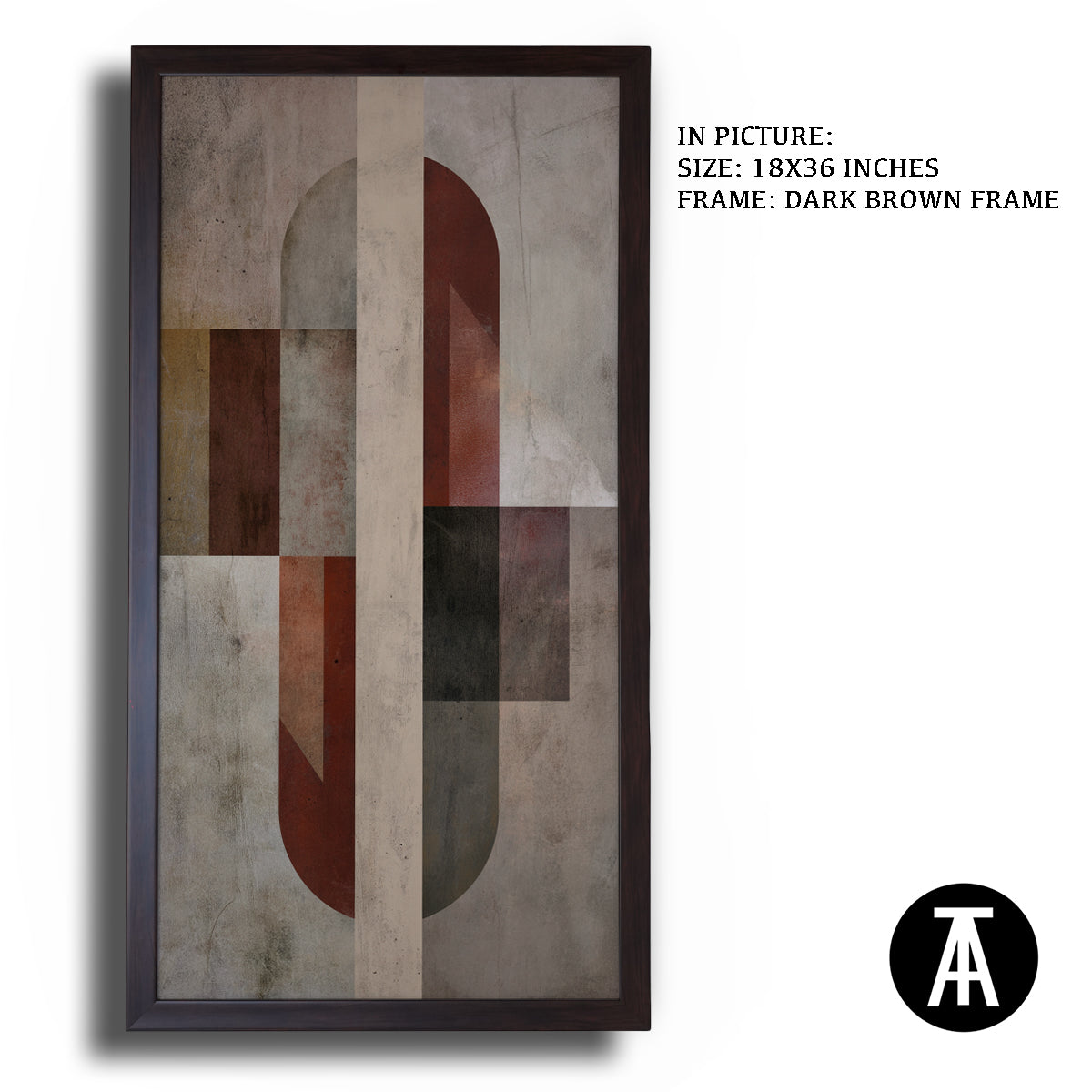 Artwork in Metal Champagne Gold Frame