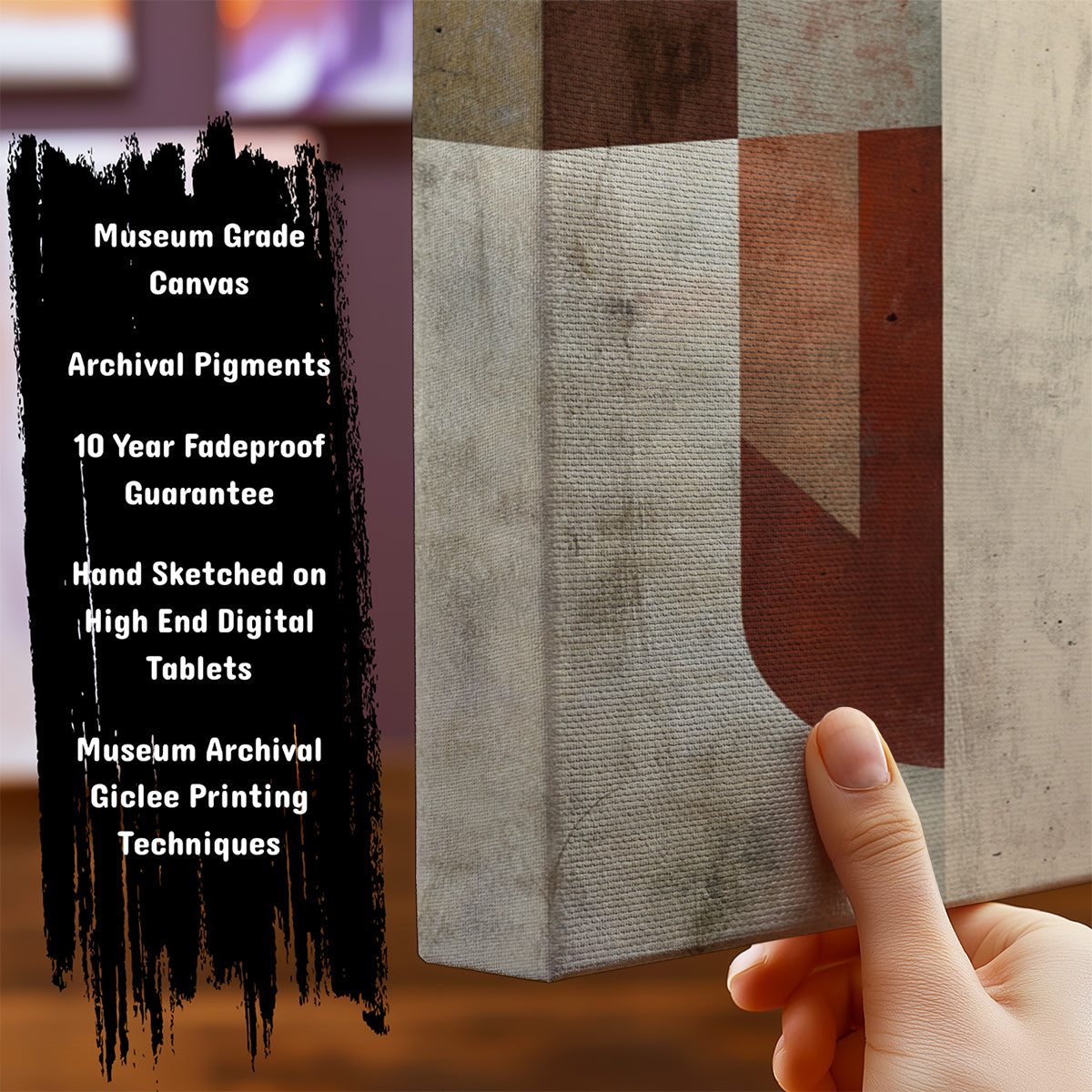 Information about Abstract Canvas Art Print