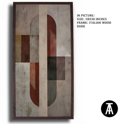 Artwork in Natural Wood Frame