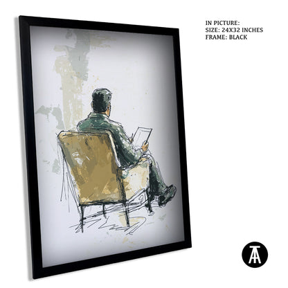 Sample Artwork in Black Frame