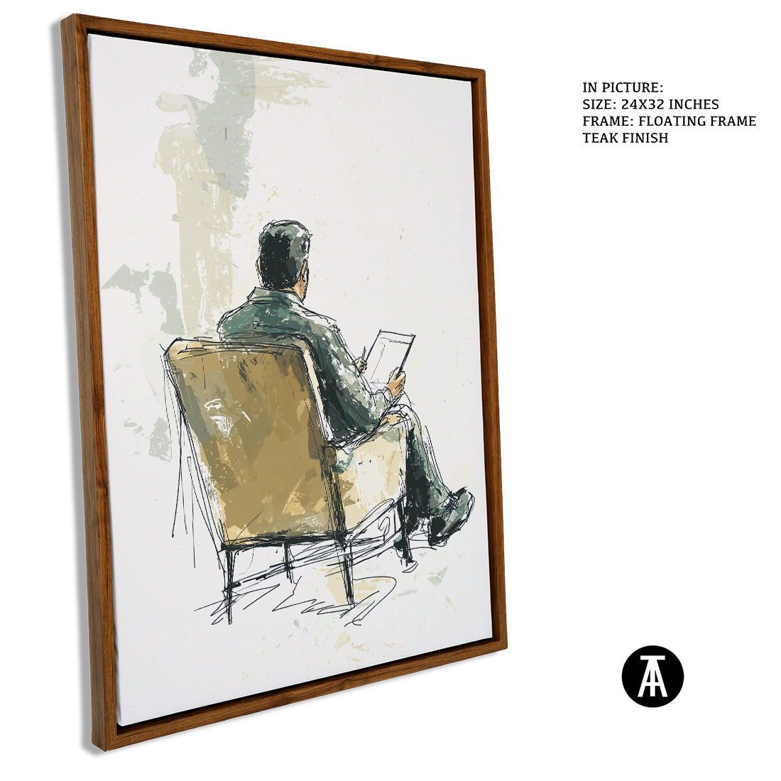 Sample Artwork in Floating Frame