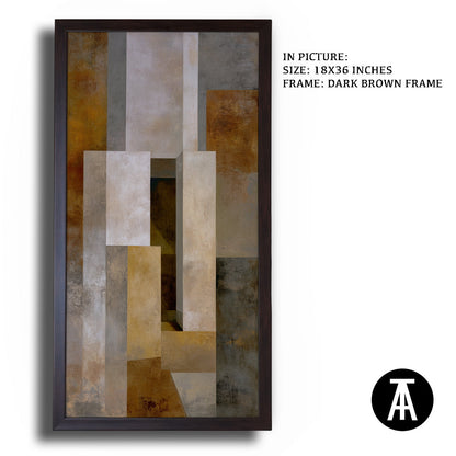 Artwork in Metal Champagne Gold Frame