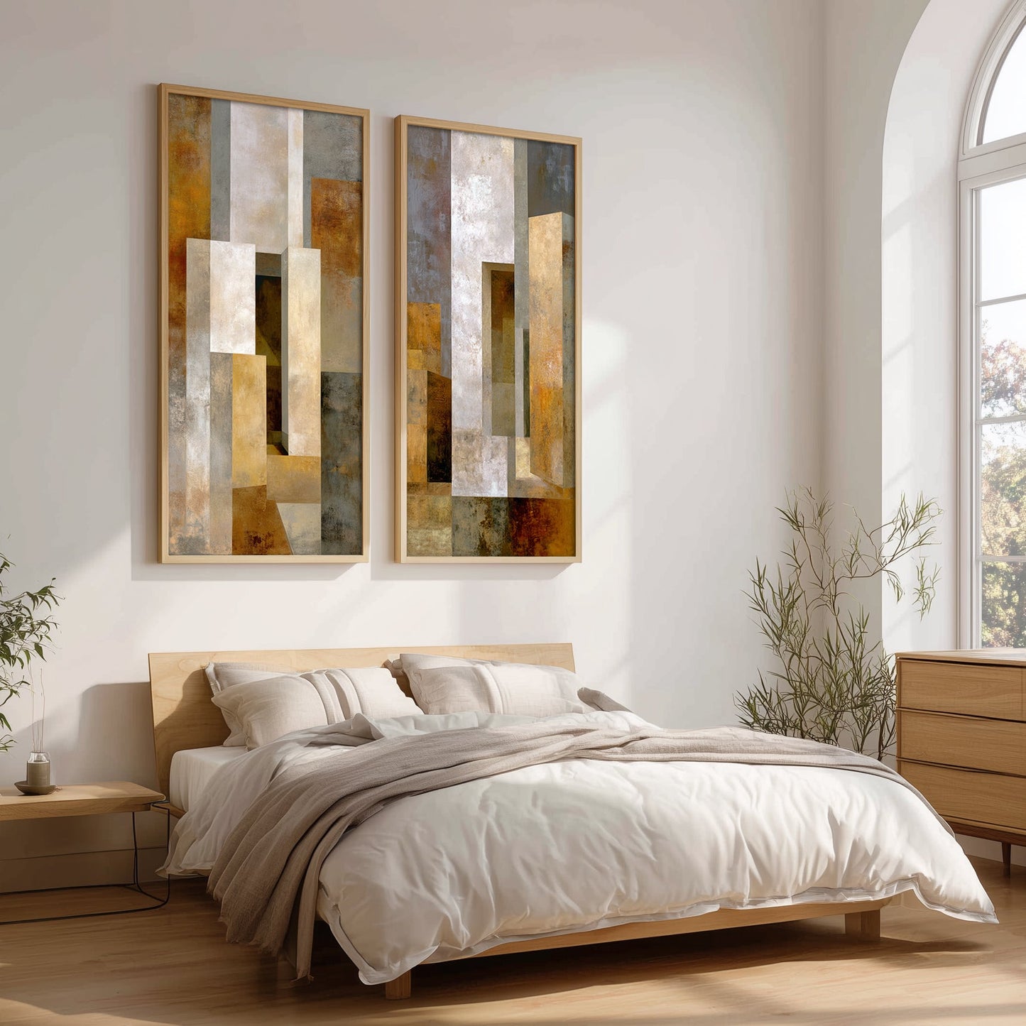 Abstract Artwork Set in a Lifestyle Setting