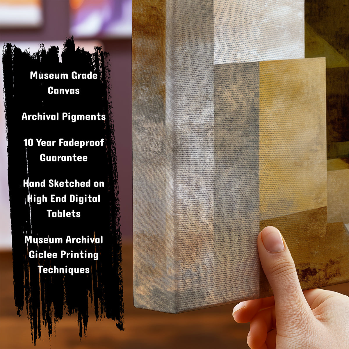 Information about Abstract Canvas Art Print