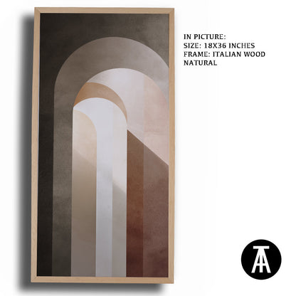 Artwork in Natural Wood Frame