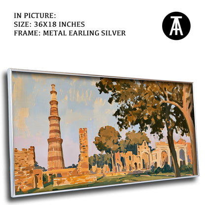 Artwork in Metal Earling Silver Frame