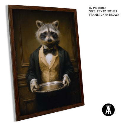 Artwork in Dark Brown Frame