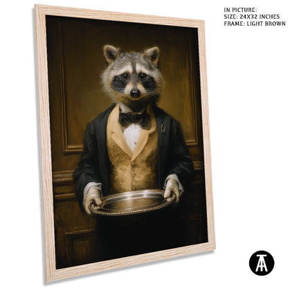 Artwork in Light Brown Frame