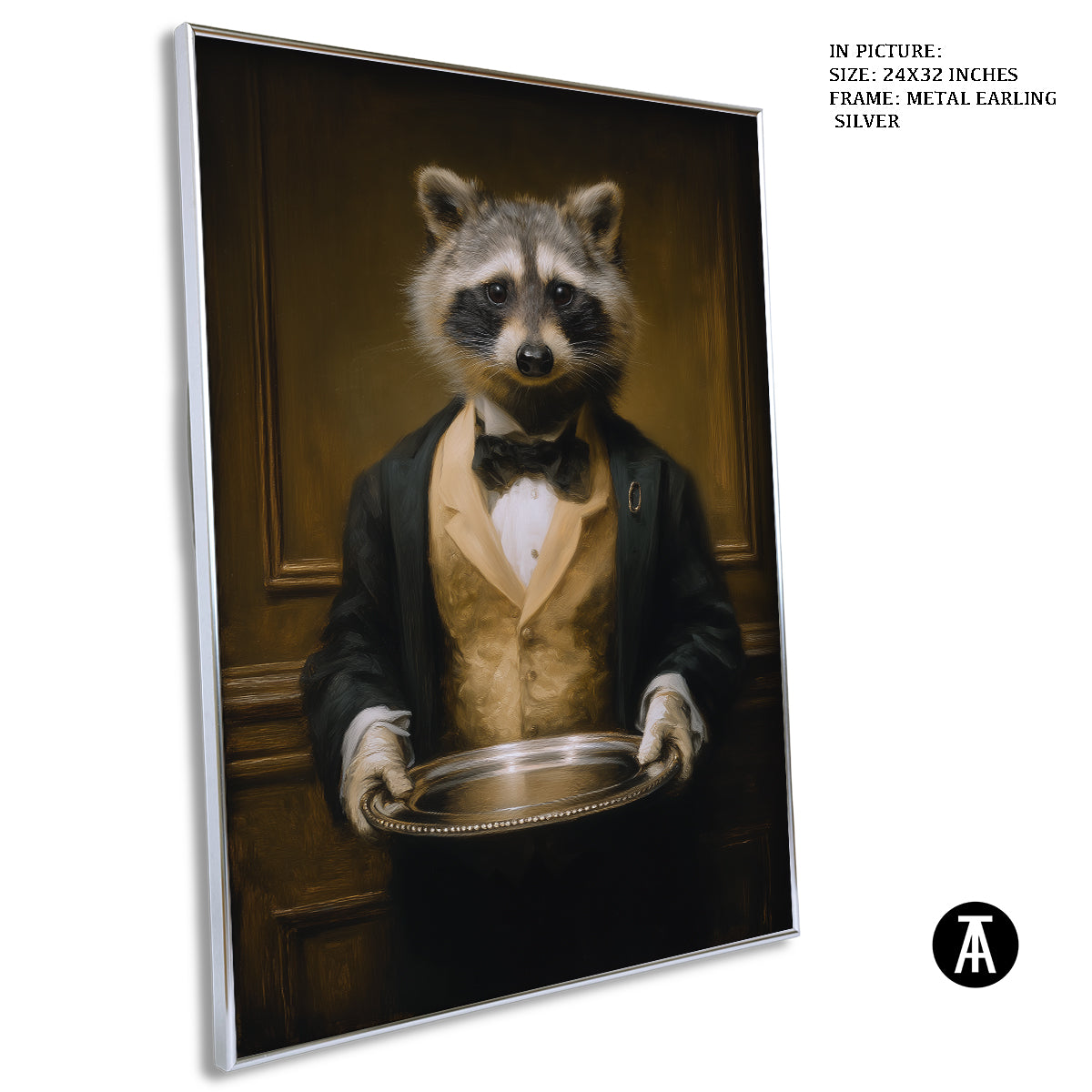 Artwork in Metal Earling Silver Frame