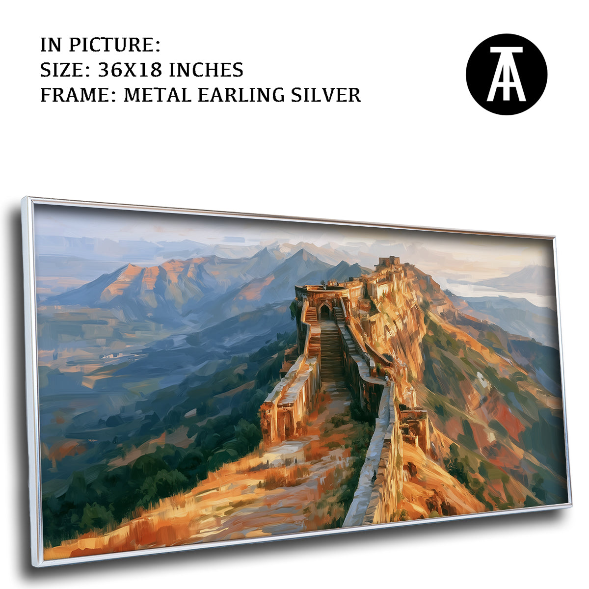 Artwork in Metal Earling Silver Frame