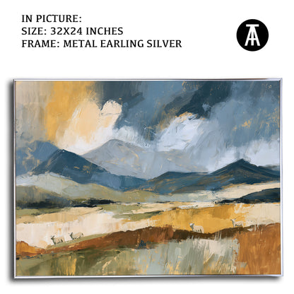 Artwork in Metal Earling Silver Frame