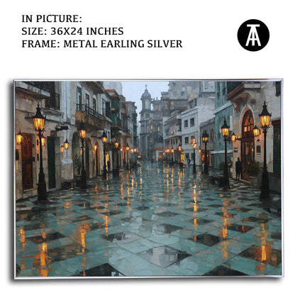 Artwork in Metal Earling Silver Frame